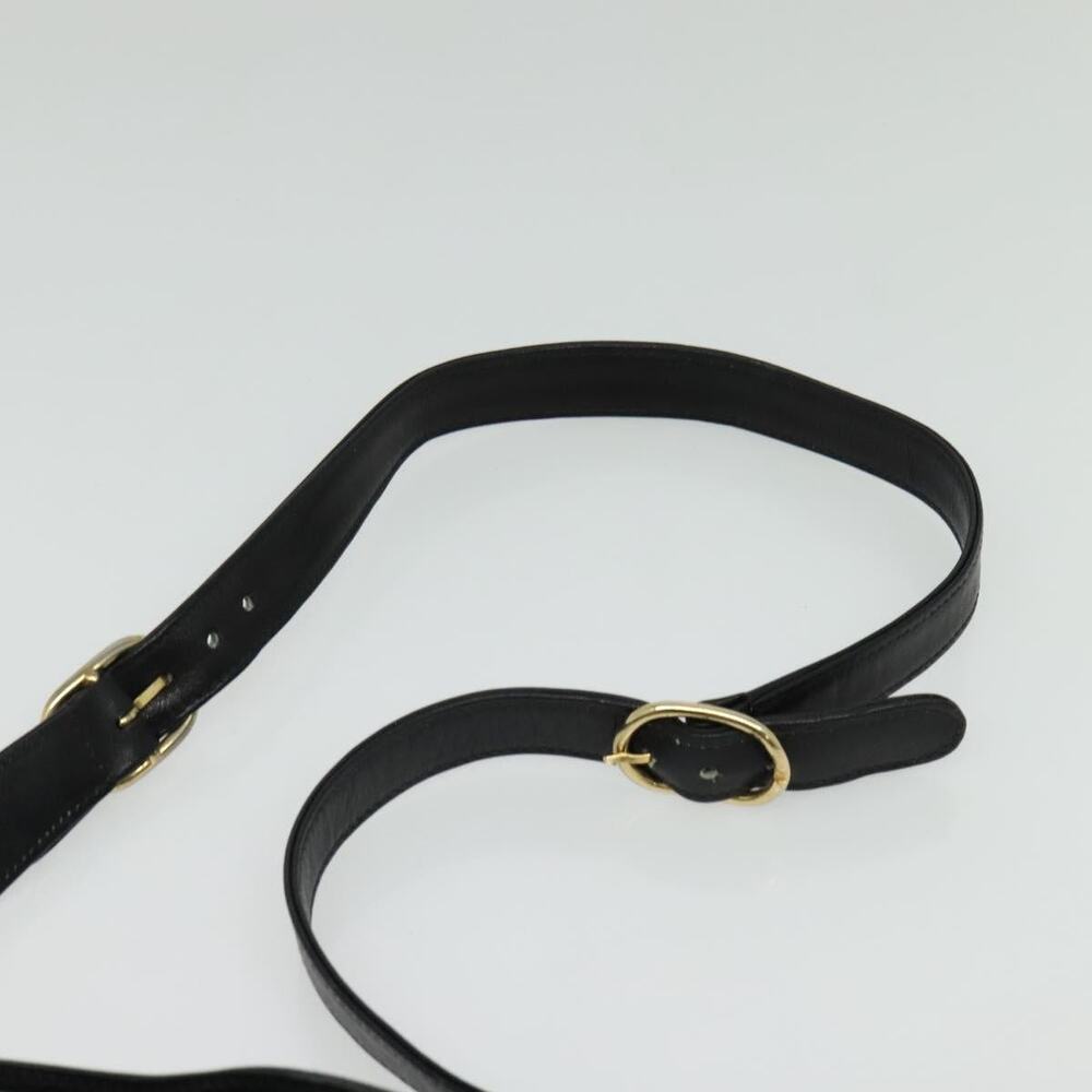 GUCCI Shoulder Bag Leather Black Gold - Picture 8 of 16